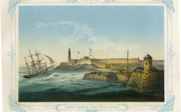 Morro y entrada del Puerto de La Habana, 1848.