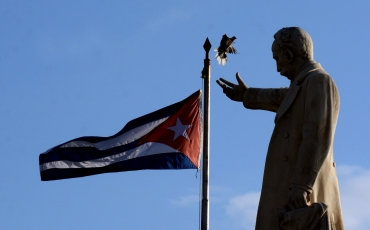 Estatua de José Martí en el Parque con su mismo nombre