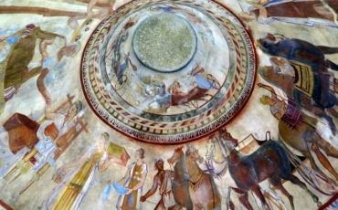 Frescos de la tumba tracia de Kazanlak