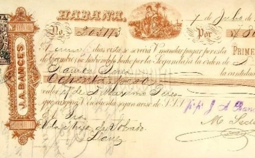 03 Letra de cambio de la J.A. Bances y Compañía, año 1892