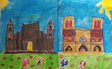 3er. lugar. Marta Simone Guido González (8 años). Las Catedrales unidas. Cat. 5-8 años