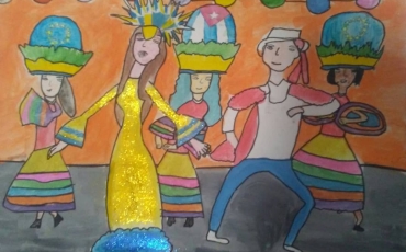 Mención. Laura Magela Perdomo Castellano (10 años). Carnaval. Cat. 9-12 años