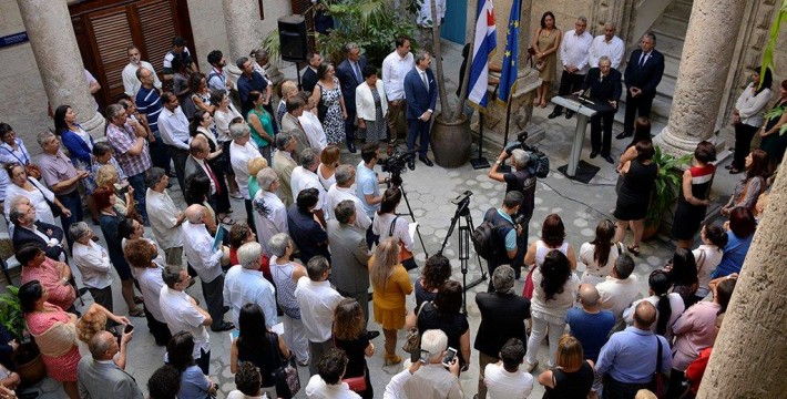 Inauguración de las salas permanentes del Centro para la Interpretación de las Relaciones Culturales Cuba-Europa, Palacio del Segundo Cabo
