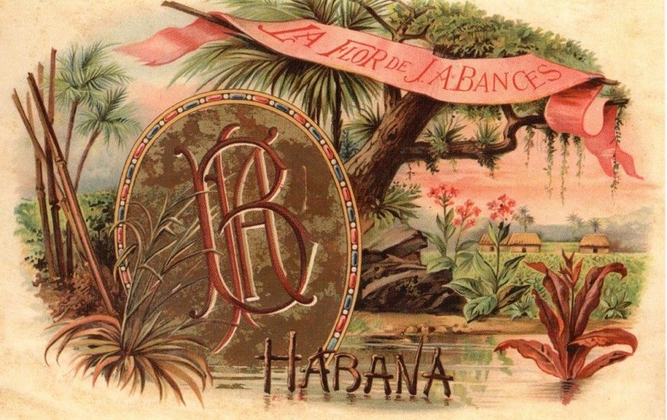 06 Marca de tabaco La Flor de J.A. Bances, producida en la década de 1880 en la fábrica Partagás